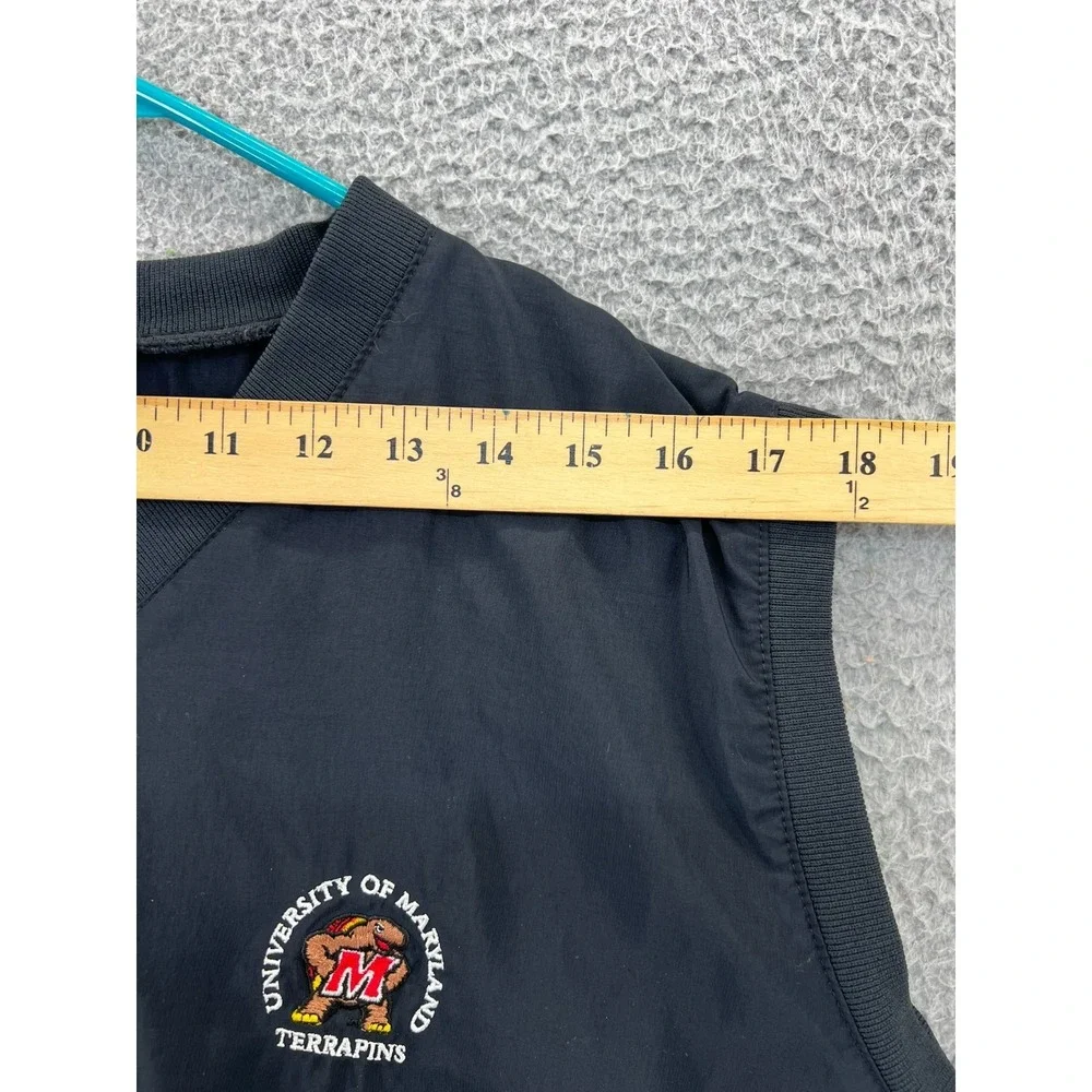 Vintage University‎ of Maryland Terrapins Vest Black Pullover Men XL USA Starbus